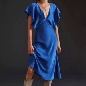 Sachin + Babi for Anthropologie "Ruffled Maxi Dress" Midi length dress Size 12